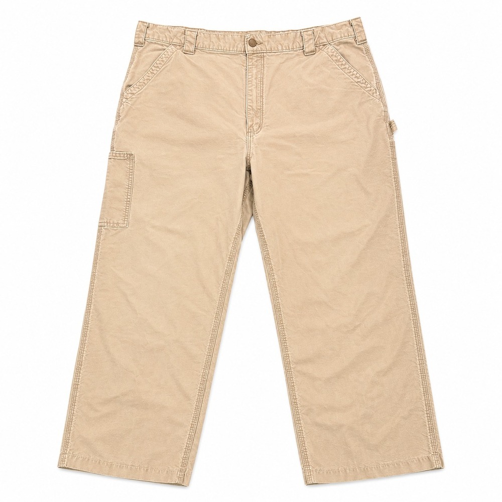 Carhartt B151 Carpenter Pants Mens 40x30 Tan‎ Work Utility Canvas Relaxed Fit